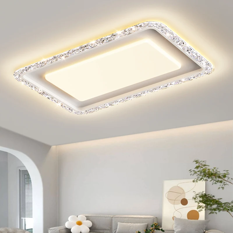

Crystal Living Room Ceiling Chandelier Modern Luxury Bedroom Kitchen Ceiling Mounted Indoor Lighting Home Decoration AC85-220V