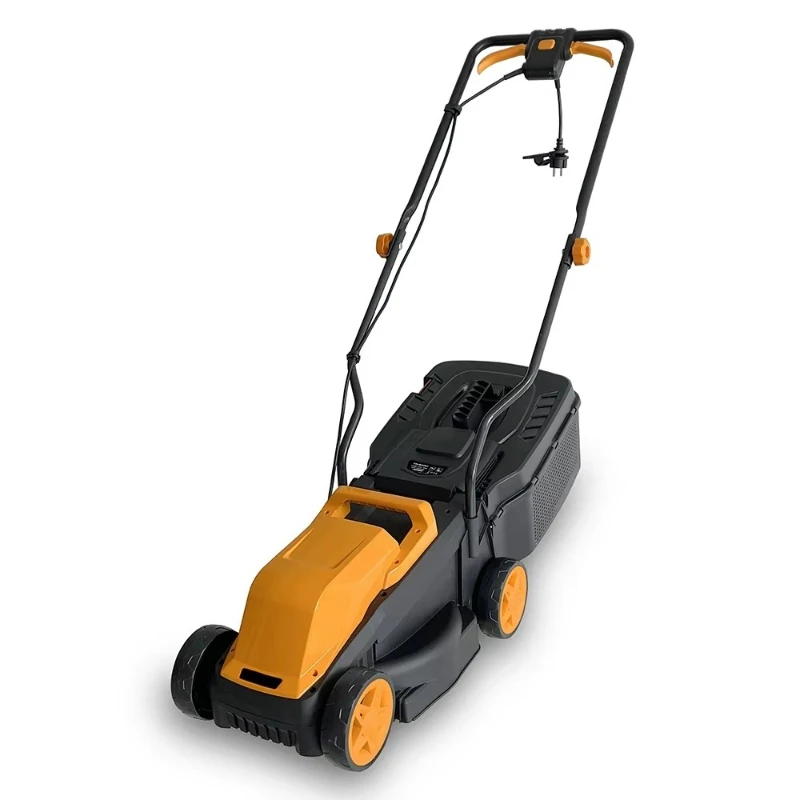 جزازة العشب المحمولة بالدفع اليدوي، جزازة العشب الكهربائية الجديدة من الدرجة الصناعية، المعدات الأصلية لقطع العشب بقدرة 1300 وات