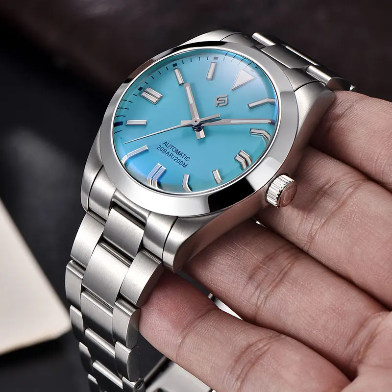 TERAMI Automatic Mechanical LIGE Watch Men European American Business Leisure Wristwatch Luxury Silver Luminous Waterproof Watch