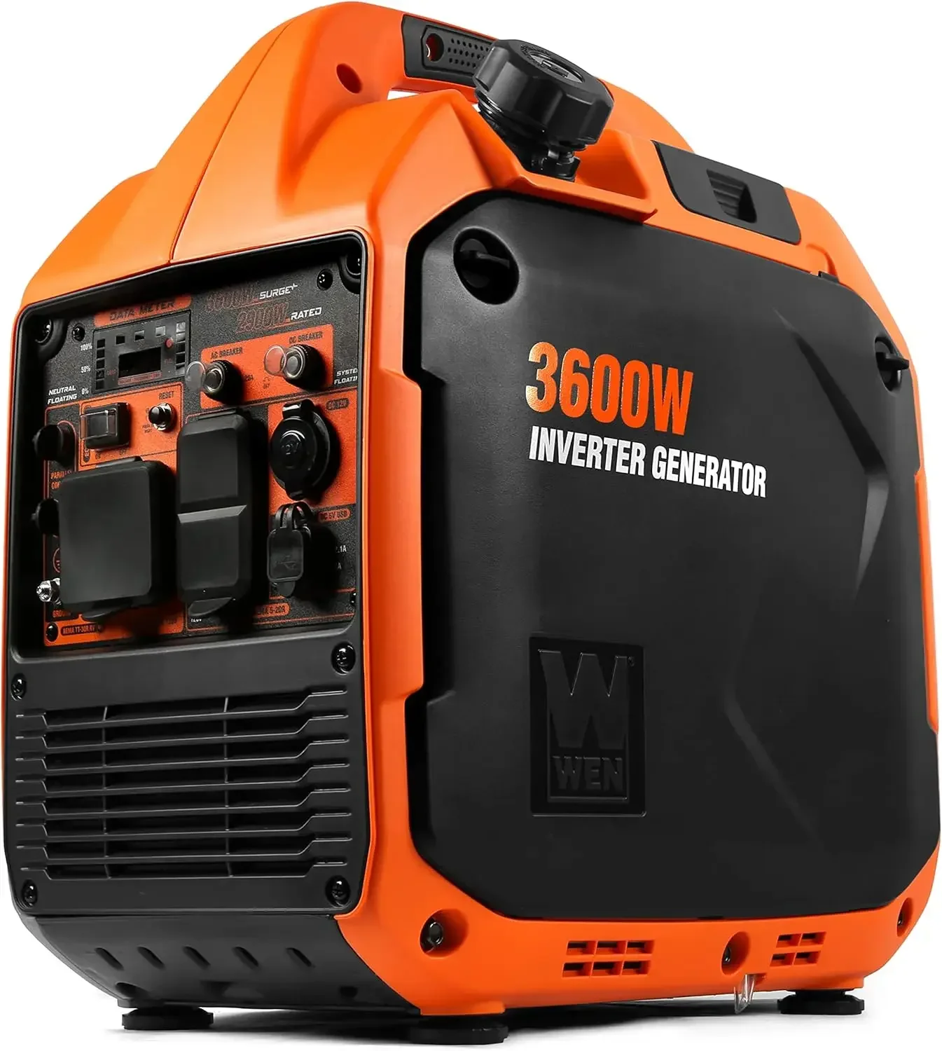 3600-Watt Portable Inverter Generator, RV-Ready, Quiet and Lightweight with Fuel Shut Off