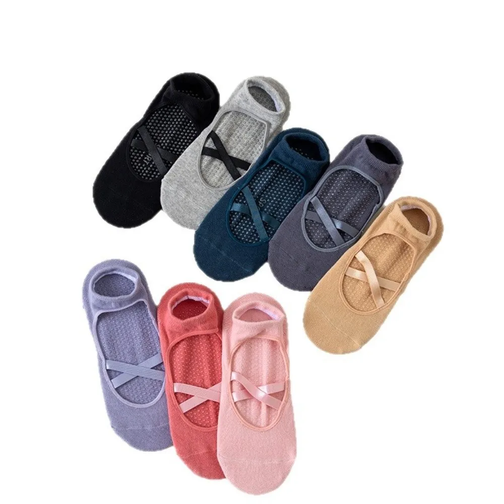 

Повседневные хлопковые носки для пилатеса, дышащие эластичные носки для йоги, уличные впитывающие пот спортивные носки Harajuku, женские