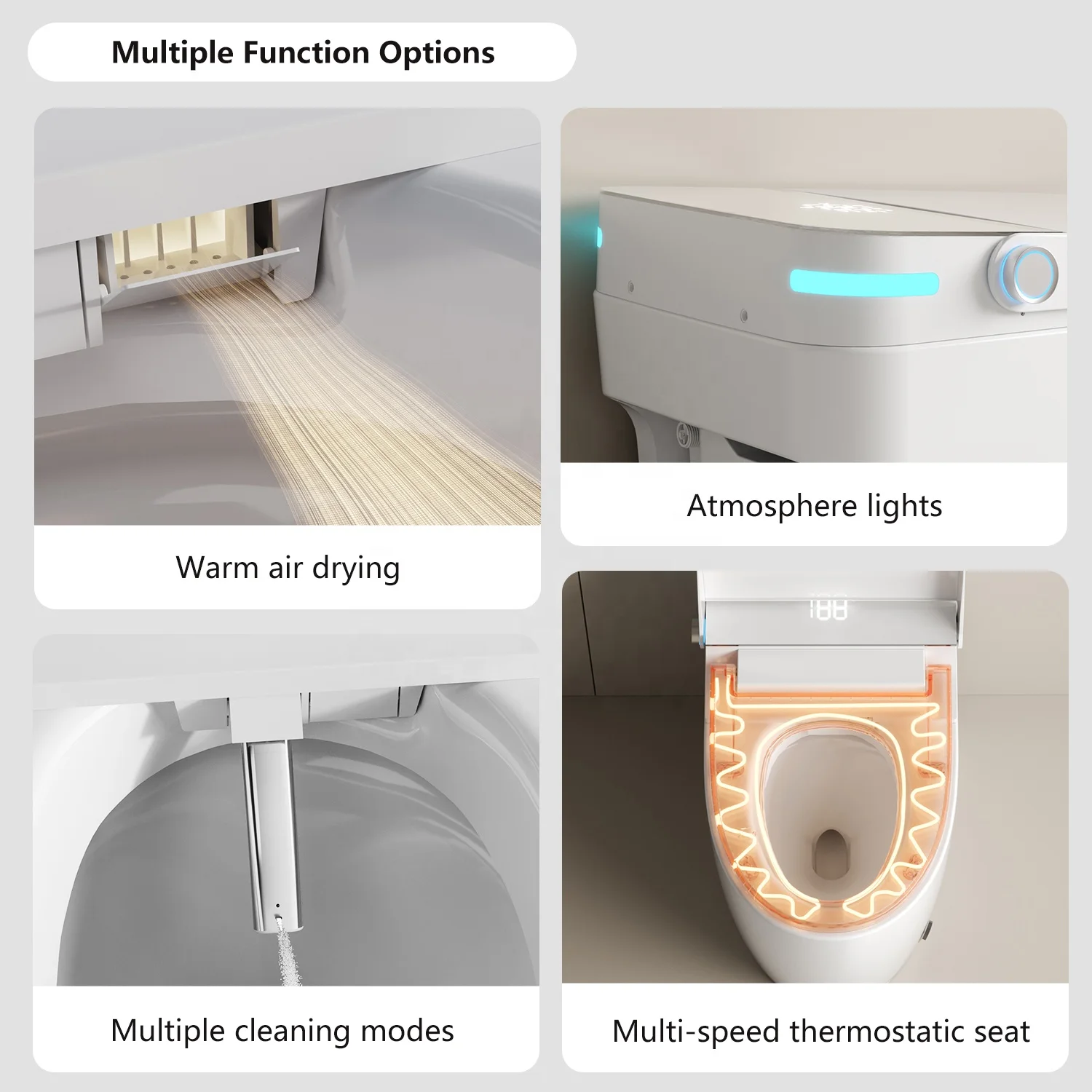 Modern Smart Toilet Bidet Touchless Sanitary Intelligent WC Toilet Bowl Set Auto Flush Smart Toilet for Bathroom