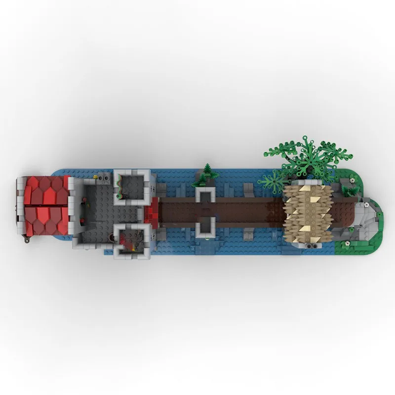 نموذج قلعة القرون الوسطى Moc قوالب بناء برج الغابات نموذج منزل كتل التكنولوجيا عيد الميلاد لتقوم بها بنفسك لعبة هدايا البناء #6