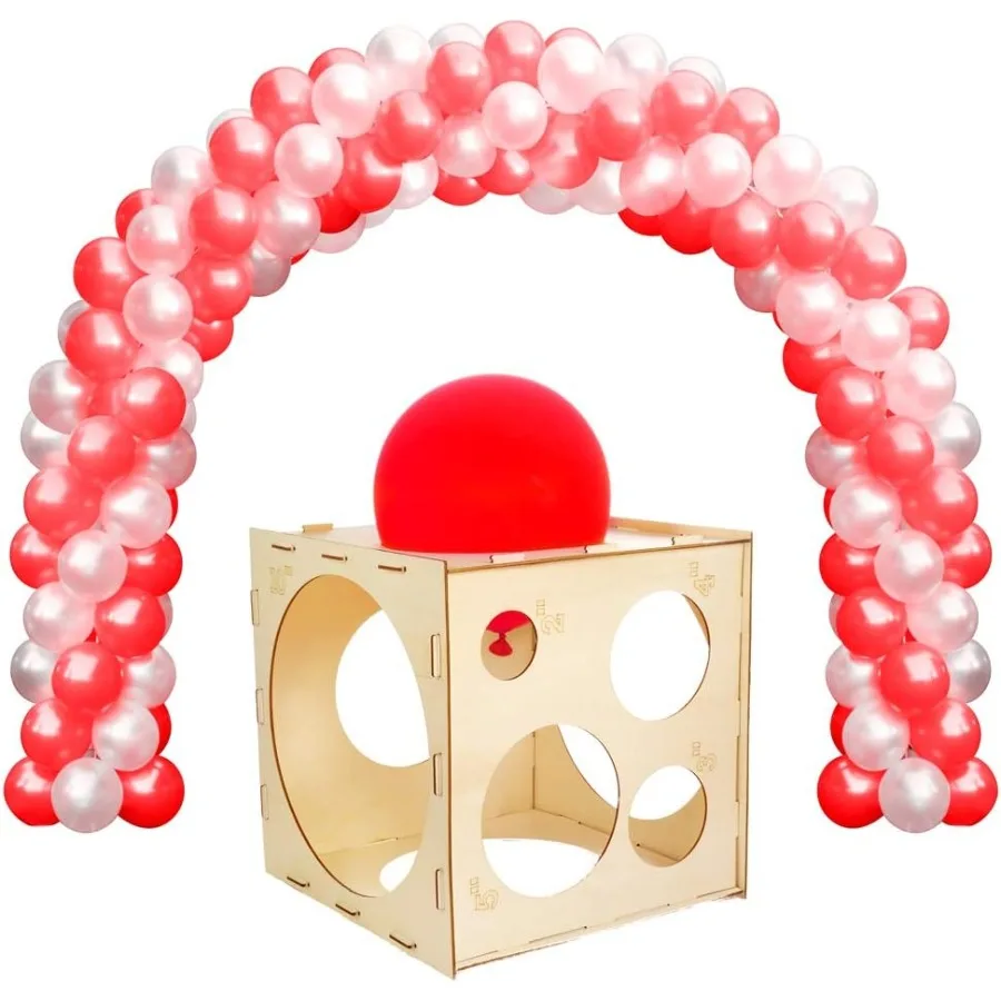 9 أحجام للطي الخشب بالون Sizer مكعب صندوق للبالونات الزينة أقواس البالونات أعمدة 210 بوصة