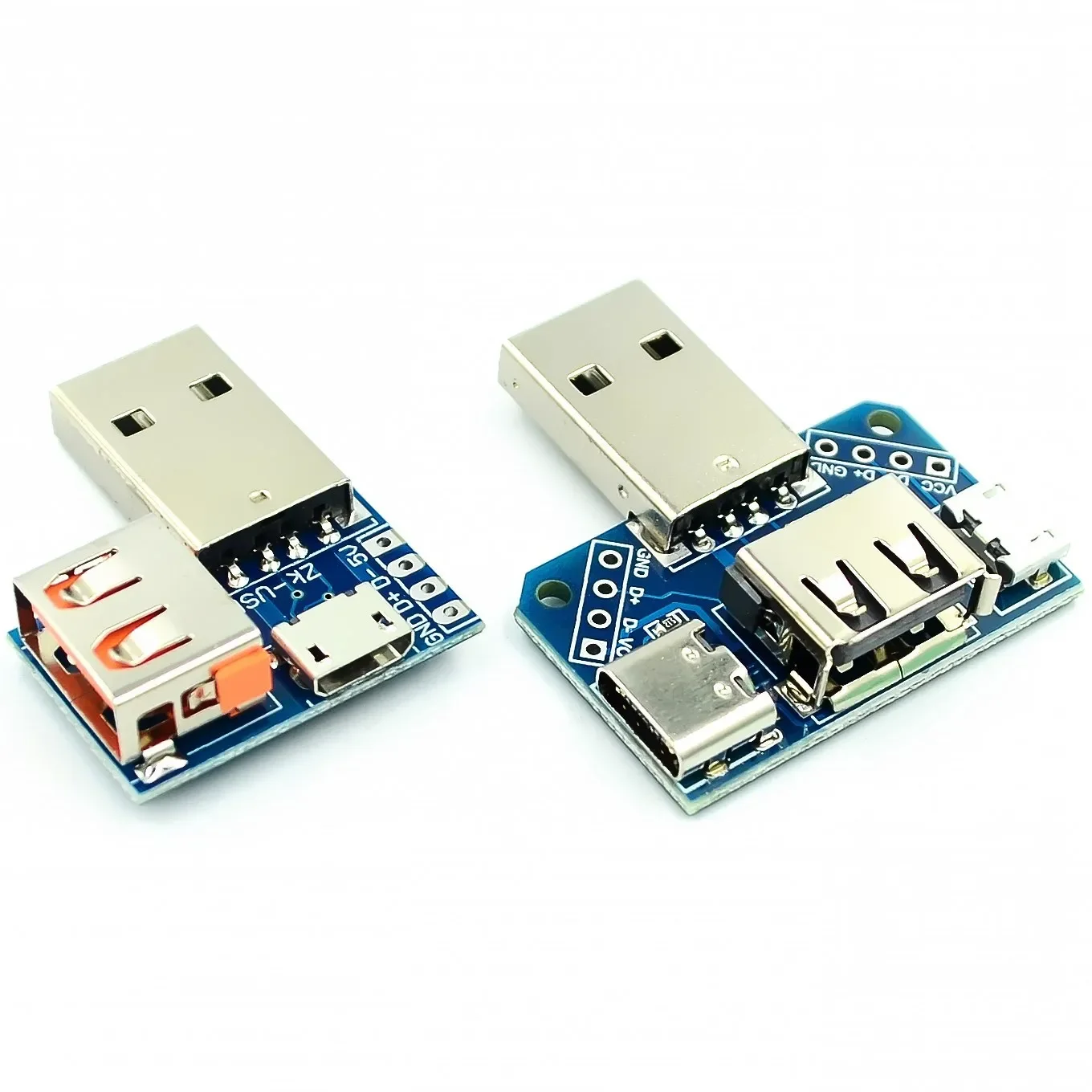 USB Head Switchboard Male USB Connector to Type-c Micro USB Female USB 2.54-4P transfer test board USB adapter plate XY-USB4