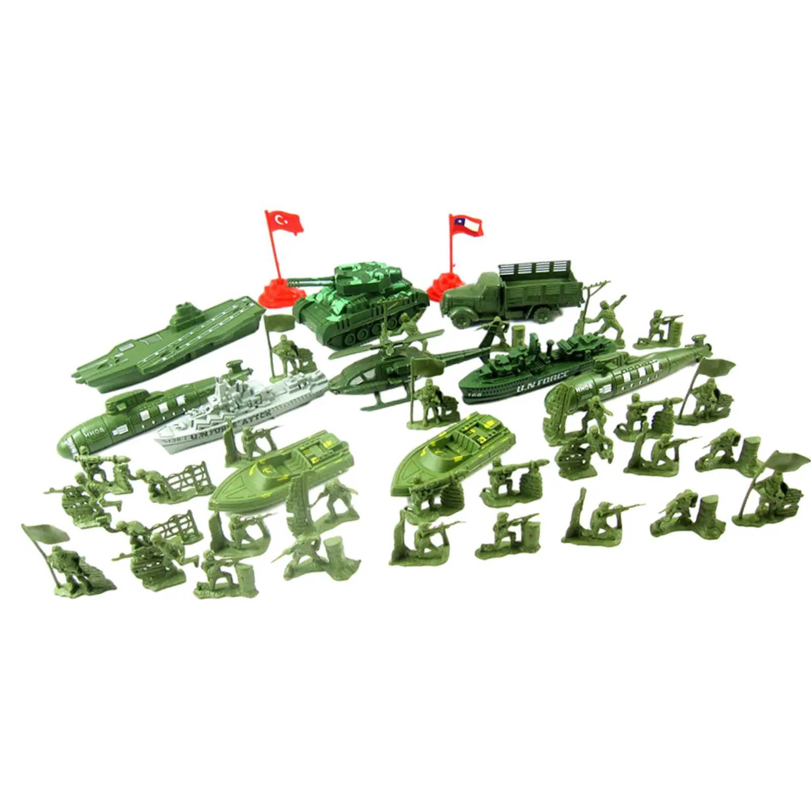 52 Pieces Soldier Figures Toys Sand Table Decor Pretend Play Mini Model Men Figures Soldiers for Kids Boys Adults Children Teens