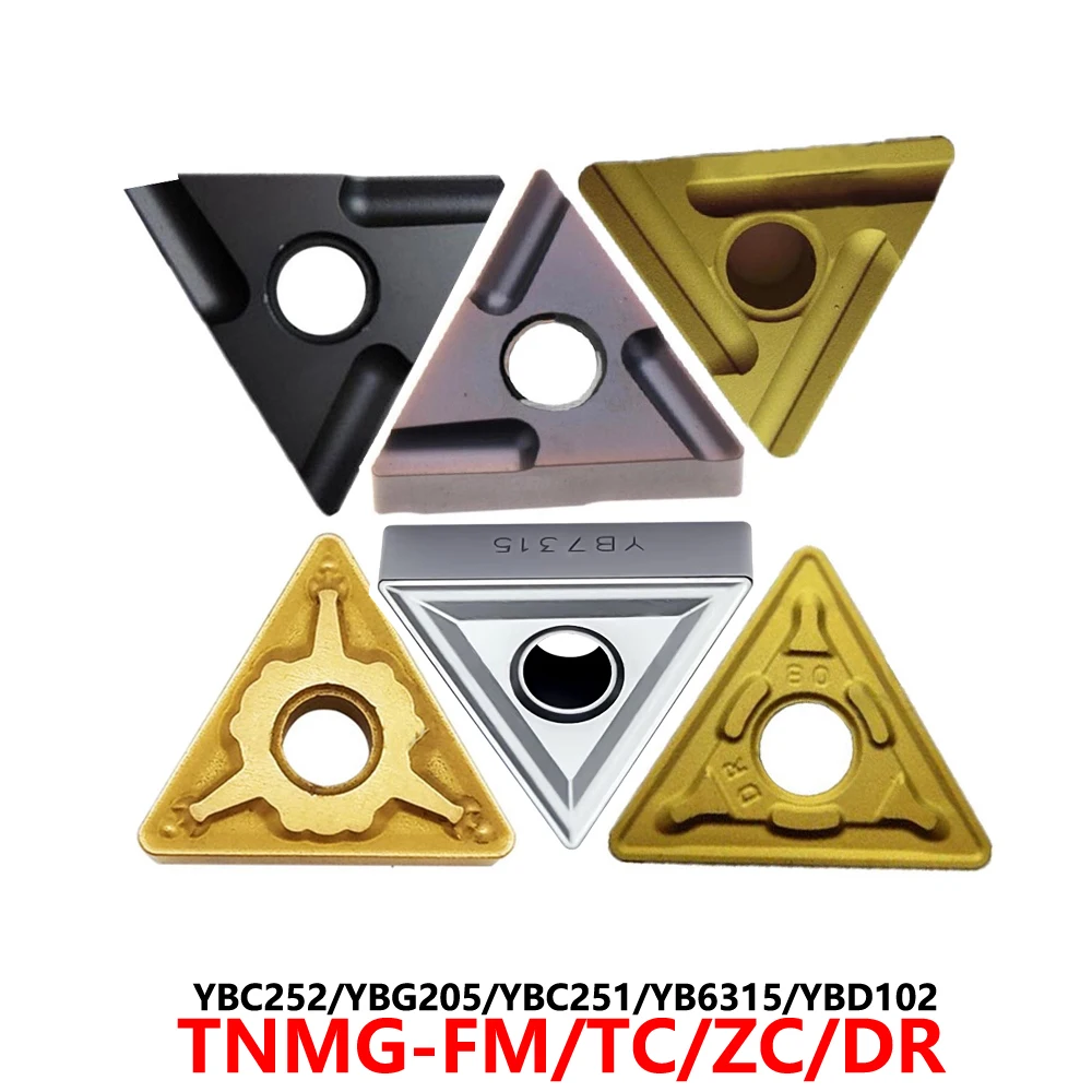 

Original TNMG160404R TNMG160408R FM TNMG160404 TNMG160408 TNMG160412 ZM TC DR YBC252 YBG205 YBD152 Carbide Inserts CNC Blades