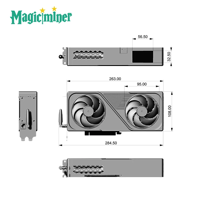 Magicminer BG01 SHA-256 Solo Miner｜4.5TH/s 120W Low Noise Desktop Mining Node｜Supports BTC/BCH etc.｜WiFi & RJ45｜Web Control
