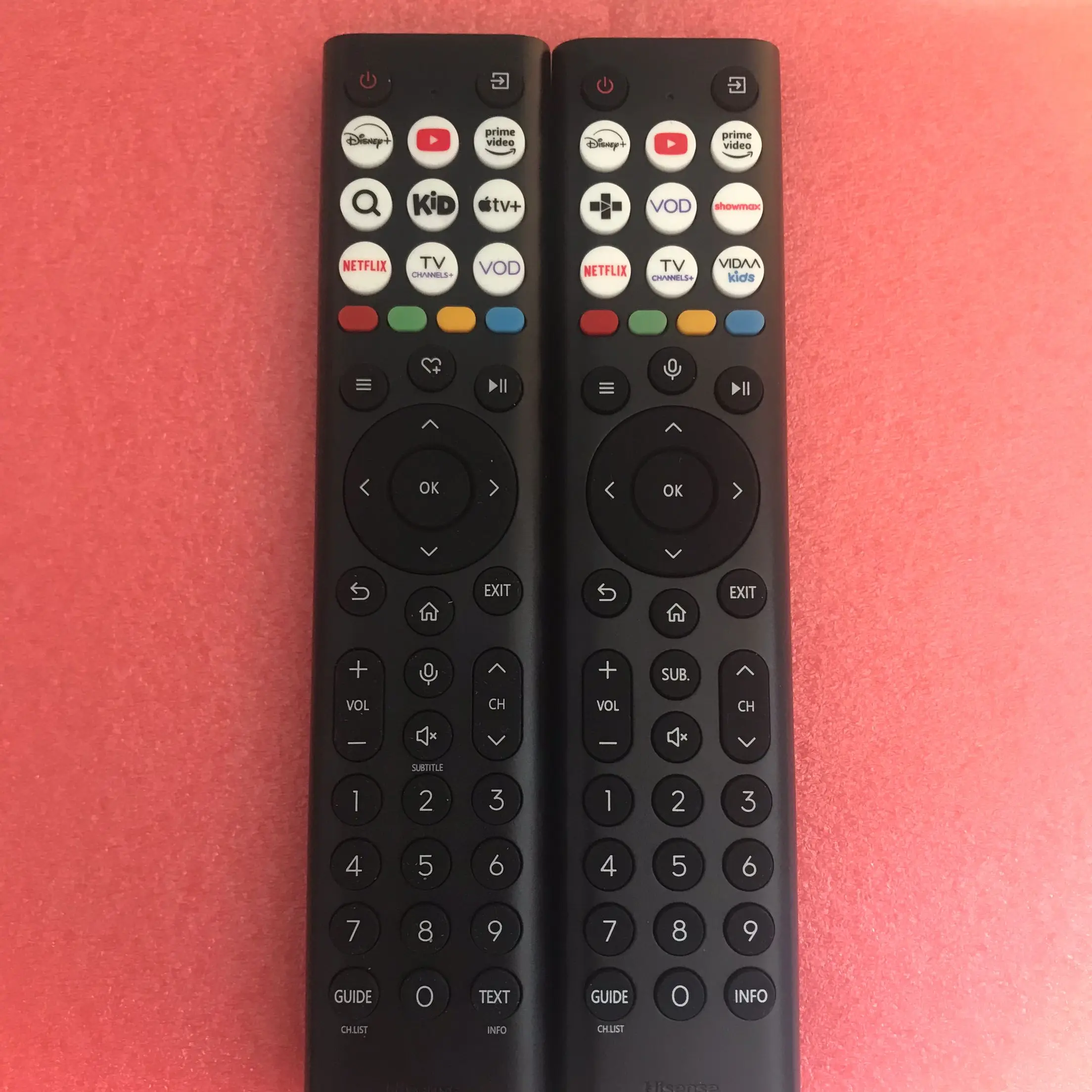 

Новые пульты дистанционного управления ERF2K38H и ERF2B38H совместимы с умными голосовыми телевизорами Hisense.