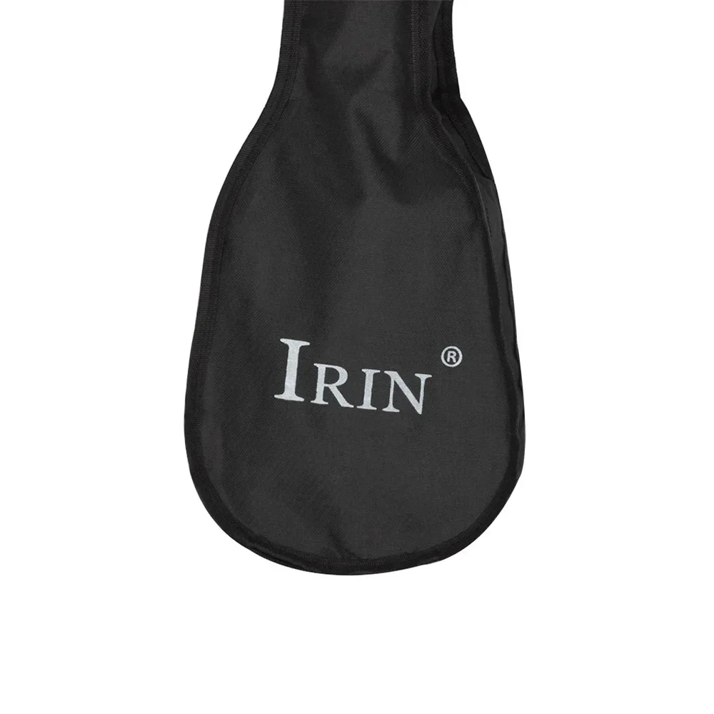 IRIN 21 Inch Ukulele Bag Soft Case Monolayer Bag Black Portable Durable Shoulder Backpack Padded Musical Instrument Accessory image 6