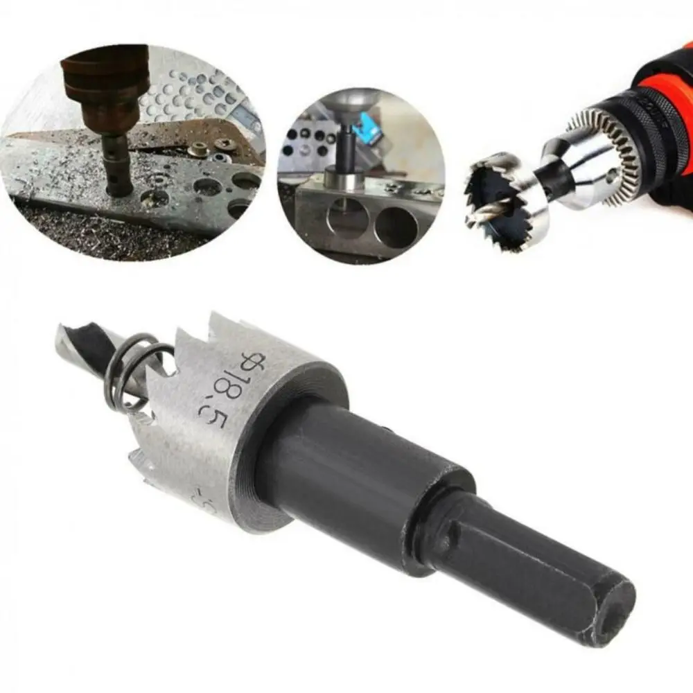 High-Speed Steel Hole Opener Set Multi-Material Cutter Quickly Hole High-Speed Steel Hole Opener Durable Design Serration Kit
