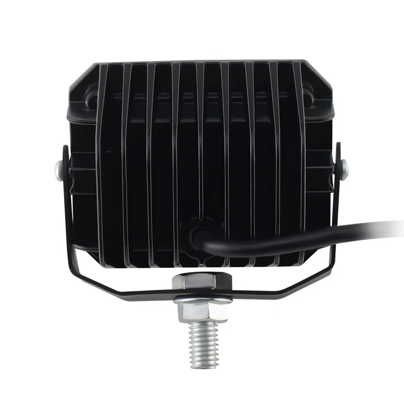 Angel Eye 12V 24V Car LED Work Headlight Super Bright Spotlight 19W Fog Light For Jeep Truck Car Motorcycle Tractor SUV ATV