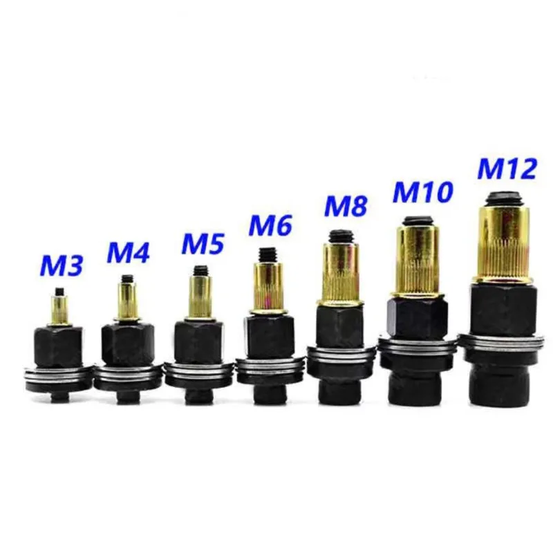 Mão Rivet Nut Ferramenta Gun Cabeça, Rivnut Adaptador, Opcional Modelo, Rebitador Manual, Acessório, M3, M4, M5, M6, M8, M10, 1PC