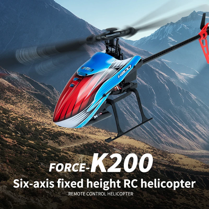 WLtoys XK K200 RC Helicopter 2.4G 6-Aixs Gyroscope 4CH Altitude Hold Optical Flow Remote Control Helicopter Toys for Children