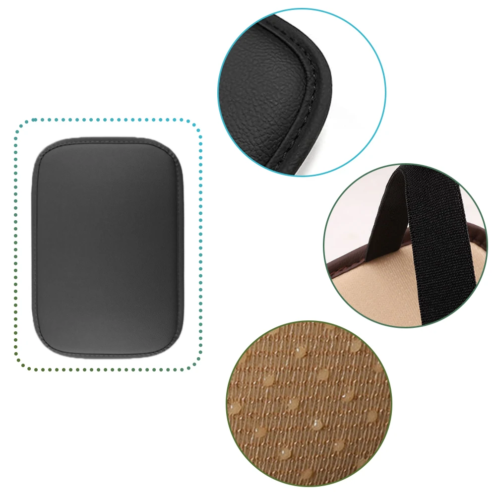 SUVs Leather Car Armrest Box Cover Armrest Pad Universal Armrest Pad Black / Beige Color Interior Accessories