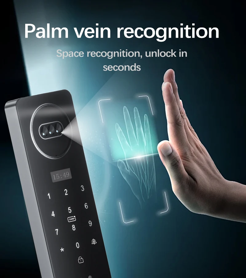 STLF 3d Face Recognition Smart Lock with Wifi Cerradura Inteligente Biometric Fingerprint Security Automatic Door Smart Lock