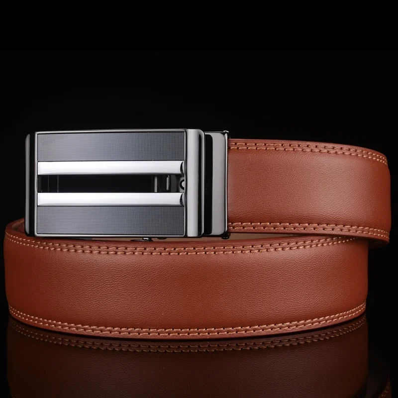 

Plyesxale Ratchet Belt For Men Automatic Buckle Cowskin Genuine Leather Men's Belts High Quality Designer Mens Belts Luxury G61