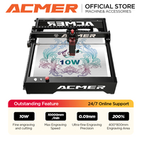 ACMER P1 10W powerful laser Engraver woodworking cutting machine Wifi APP control wood panel engraving cutting 400x410mm Size