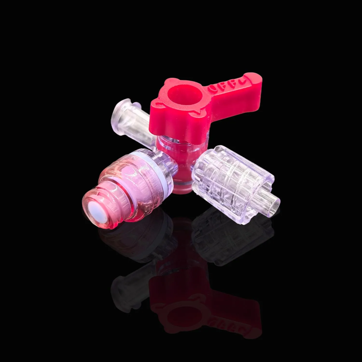 100 PCS Anti Backflow 3-way Stopcocks for Luer Lock or Catheter Connection, Luer Three-Way Tee Valve