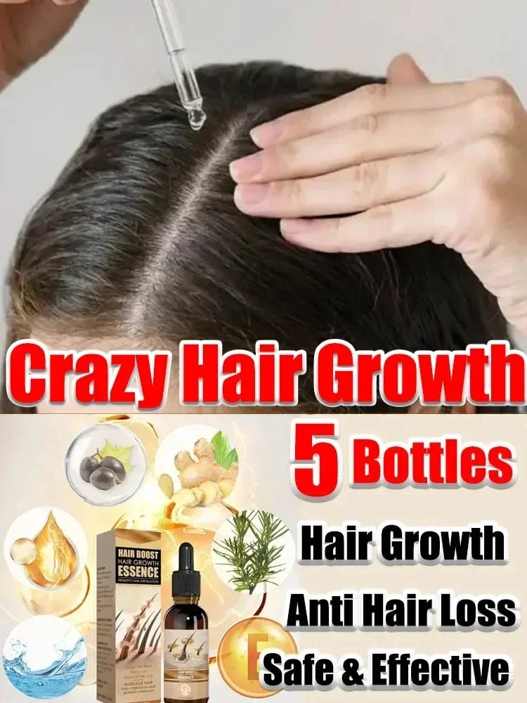 Unisex Hair Growth Oil Products for Man Women Fast Regrowth Effective Baldness Repair Hereditary Anti Hair Loss Treatment