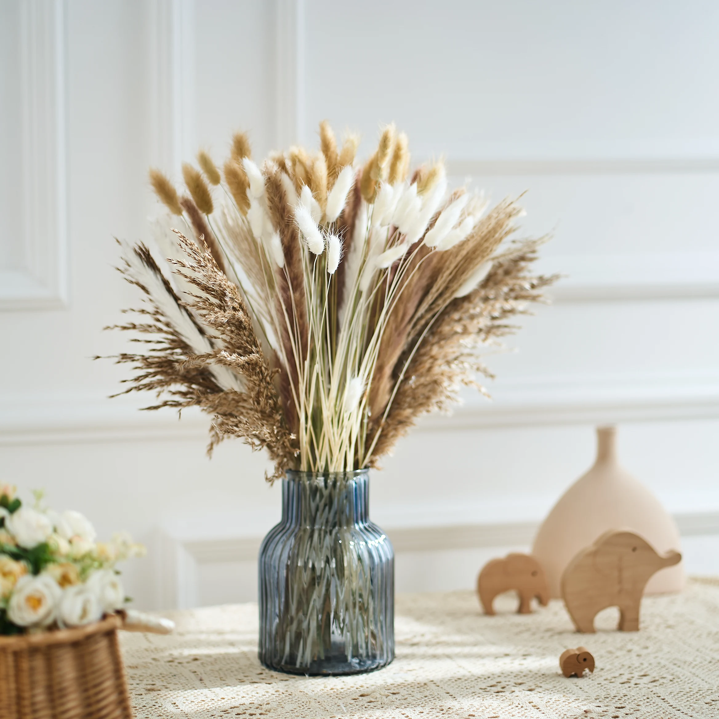 

Natural Dried Flowers Mini Pampas Dry Flower Small Bouquets for Crafts Wedding Decor Fleurs Arrangement Dried Flowers Boho Decor