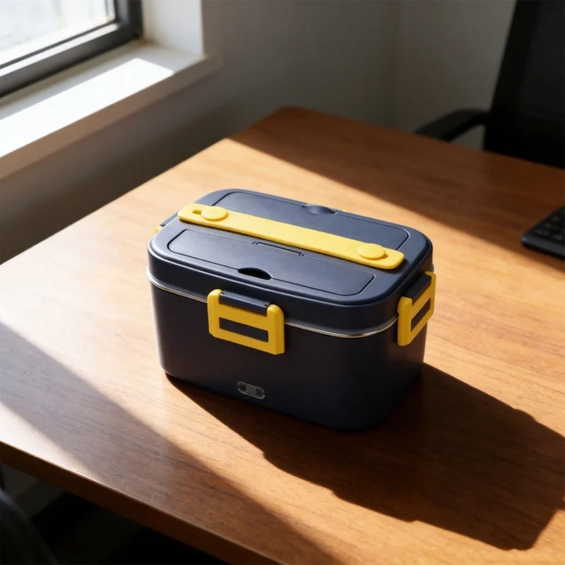 car-home-office-electric-lunch-box-portable-warmer-stainless-steel-leakproof-food-container-yellow-purple