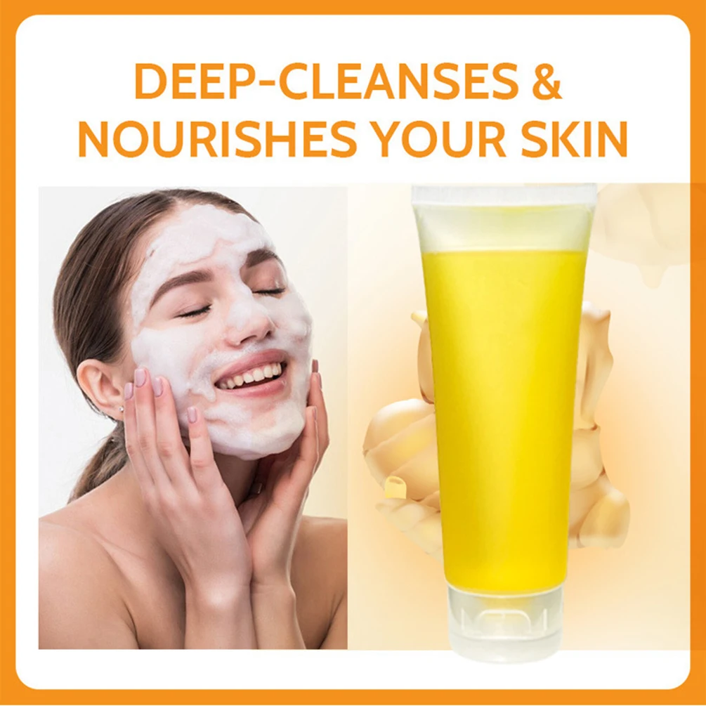 100 g Private Label Kurkuma-Reiniger, individuelles Logo, unboxiert, Tiefenreinigung, feuchtigkeitsspendendes Kurkuma-Make-up für das Gesicht, alle Hauttypen