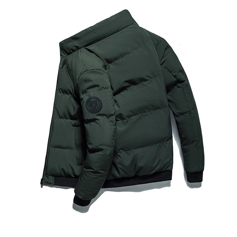 Winter Men's Casual High Neck Jacket Fashionable ThickJacket Suitable for Outdoor Sports S-5XL