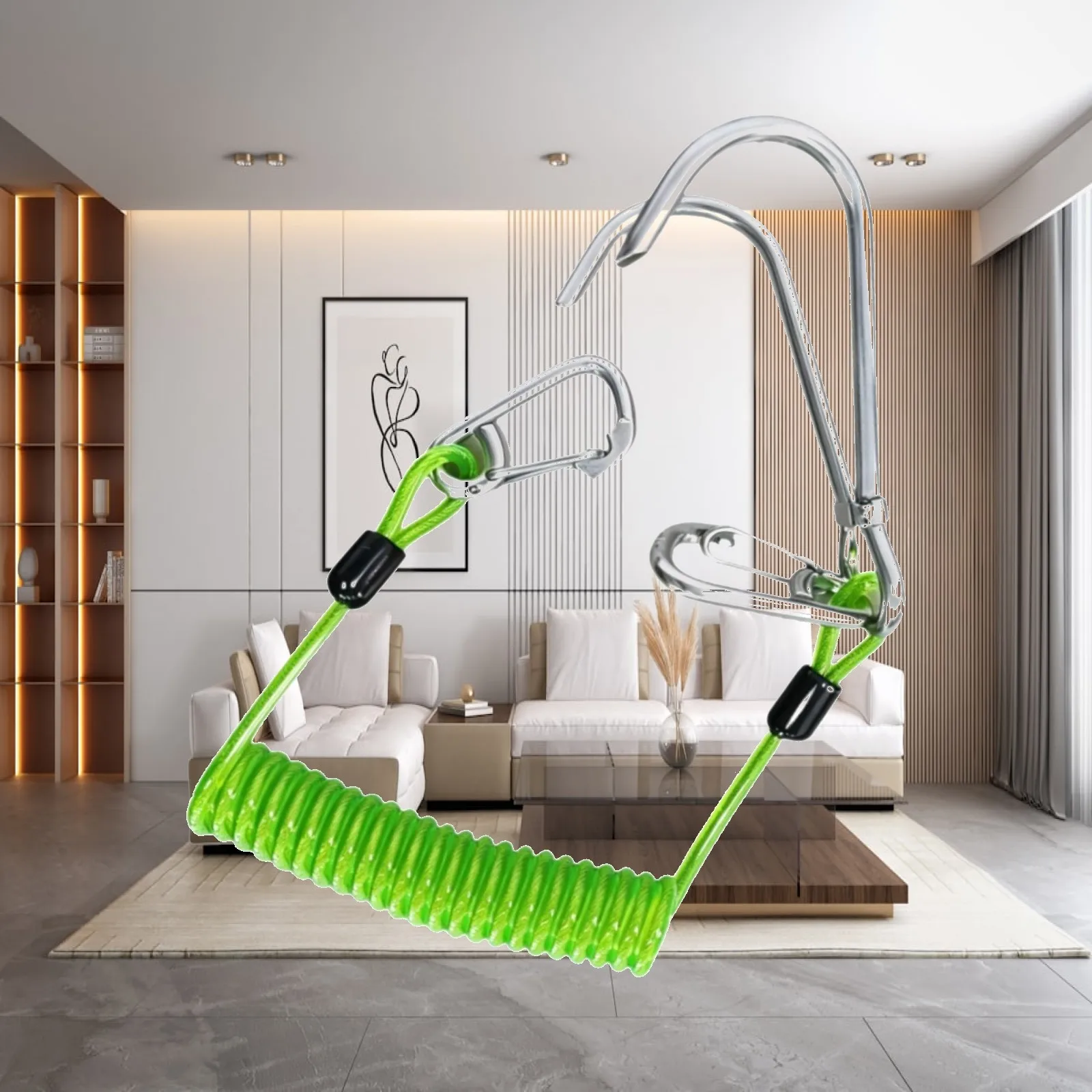 Scuba Div Hook Quick Release Watersports Attachment Equipment Telescopic Metal Stainless Steel