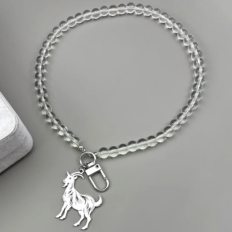 Nette Ziege Tier Schlüsselring Für Frauen Männer Edelstahl Gold Silber Farbe Männliche Mode Schafe Tasche Anhänger Schmuck Geschenke – Detail 6
