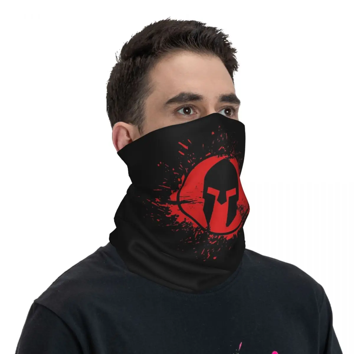 Spartan Race Bandana Neck Gaiter Printed Face Scarf Multifunction Cycling Scarf Running For Men Women Adult All Season