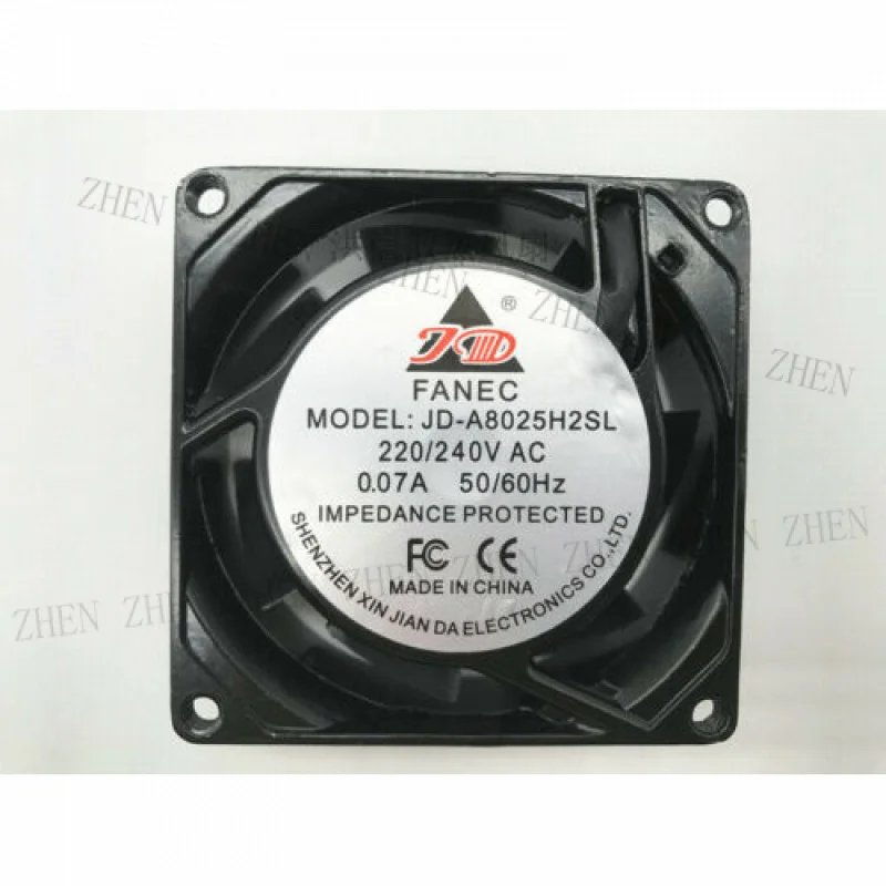 

Y 1PC FOR JD FANEC JD-A8025H2SL 220/240V 0.07A 80*25MM cabinet cooling fan *
