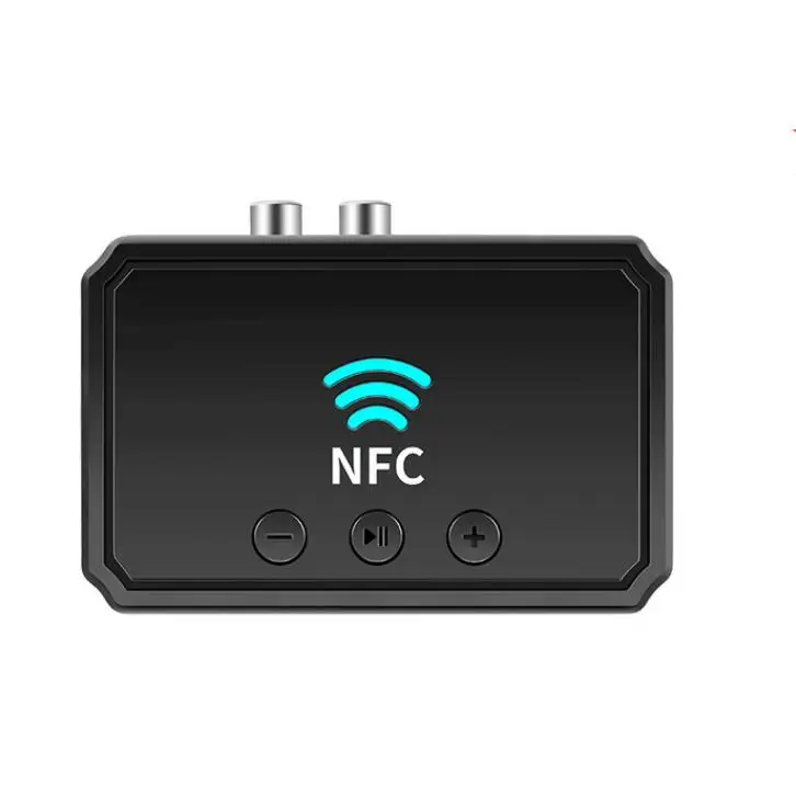 Wireless Bluetooth-compatible 5.0 Audio Receiver Adapter NFC 3.5mm RCA Music AUX Stereo Receptor for Amplifier Car Kit Speaker