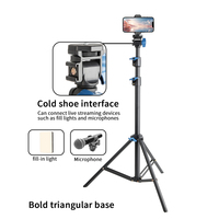 200cm Tripod Adjusted Ultima Pan Tilt Head Frosted Non-slip Super Load-bearing Professional Metal Heavy Duty Camera Tripods