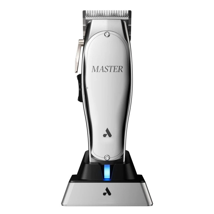 12660 Professional Master Corded/Cordless Hair Trimmer, Adjustable Carbon Steel Blade Hair Clipper for Close Cutting, Silver