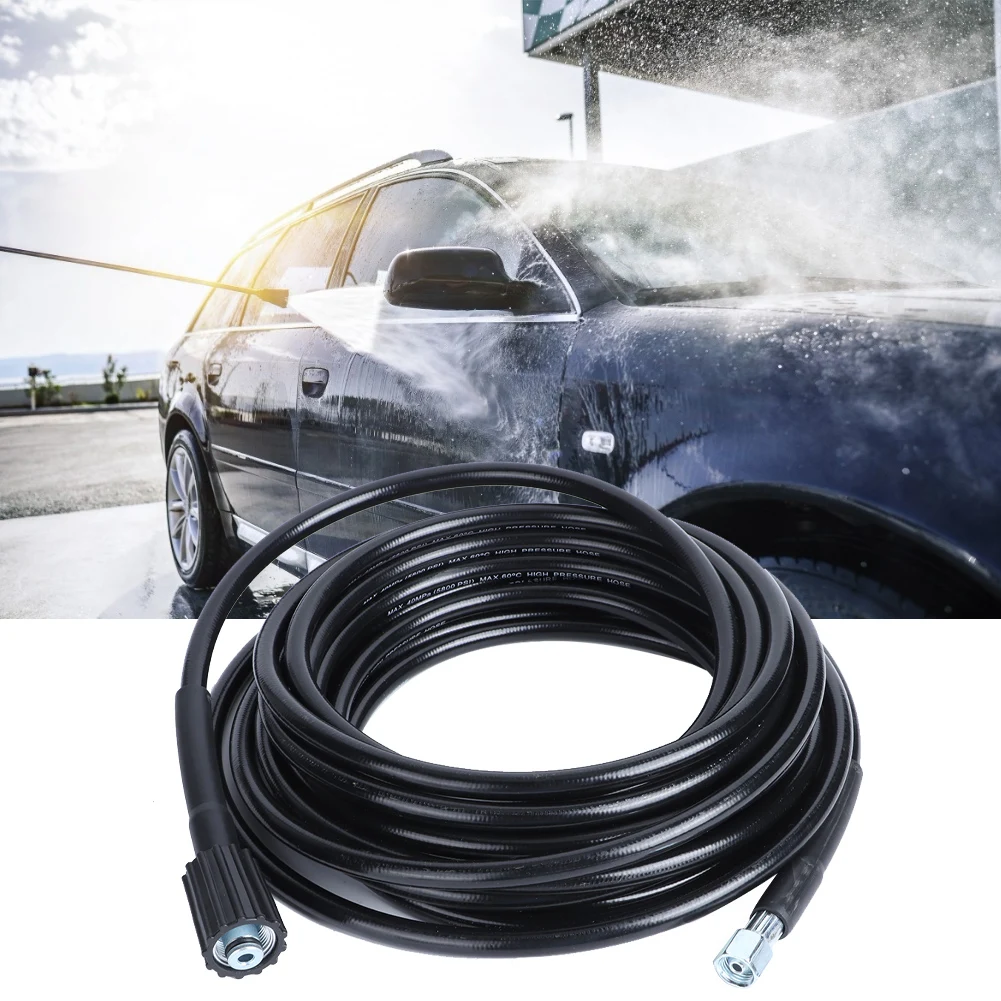 10m M14xM22 Thread High Pressure Cleaning Hose Cleaning Accessories Fit for Karcher K2 K3 Hose for Pressure Washer Cleaning Tool