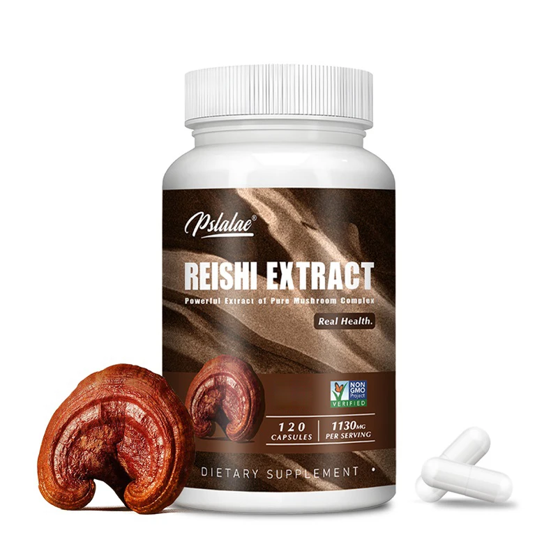 

Reishi Extract Capsules - Enhance Energy, Heart and Brain Health, Immune Support, Improved Mood