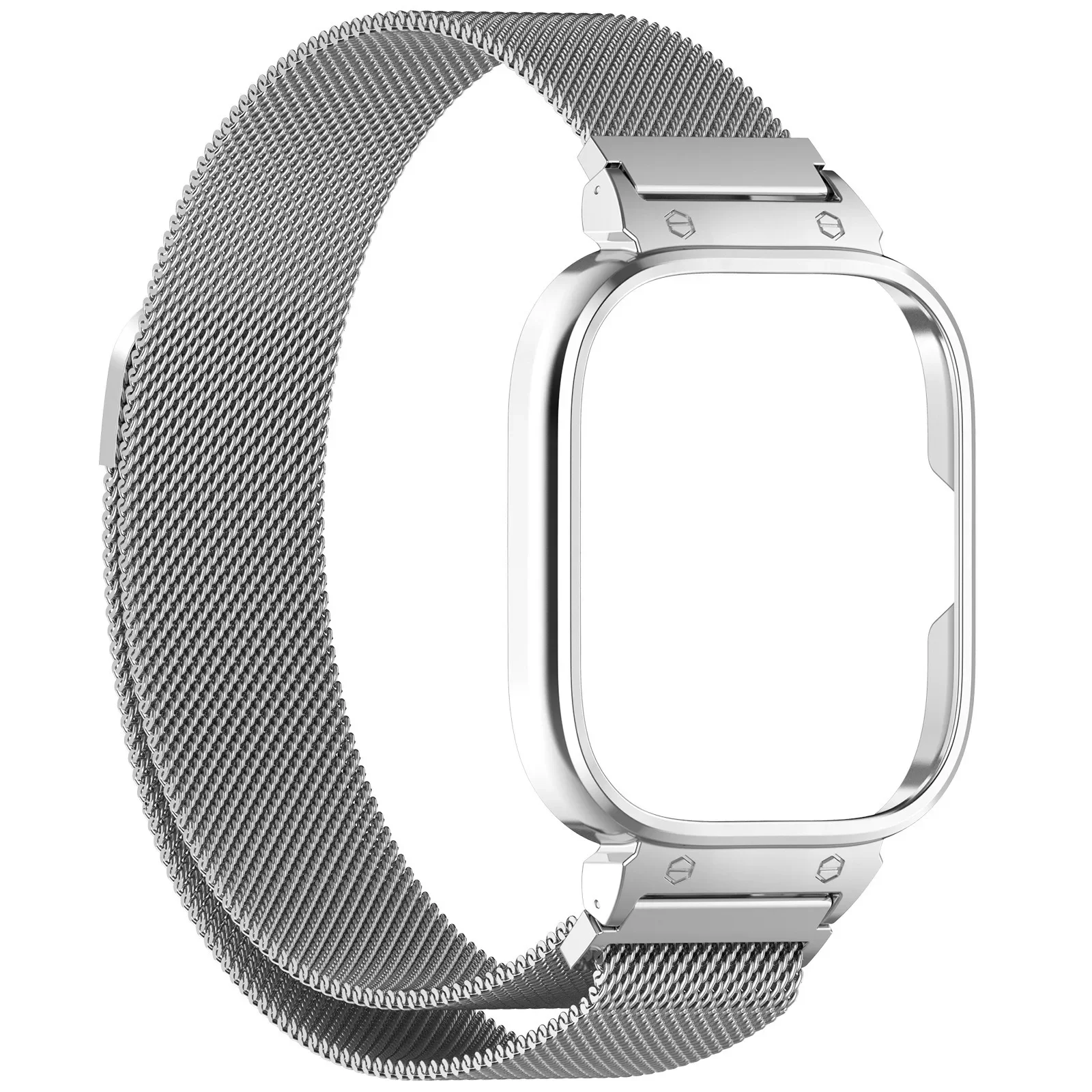 Metal Case+Milanese Loop Strap For Redmi Watch 5 Stainless Steel Protective Shell Magnetic Bracelet Wristband For Redmi Watch 4