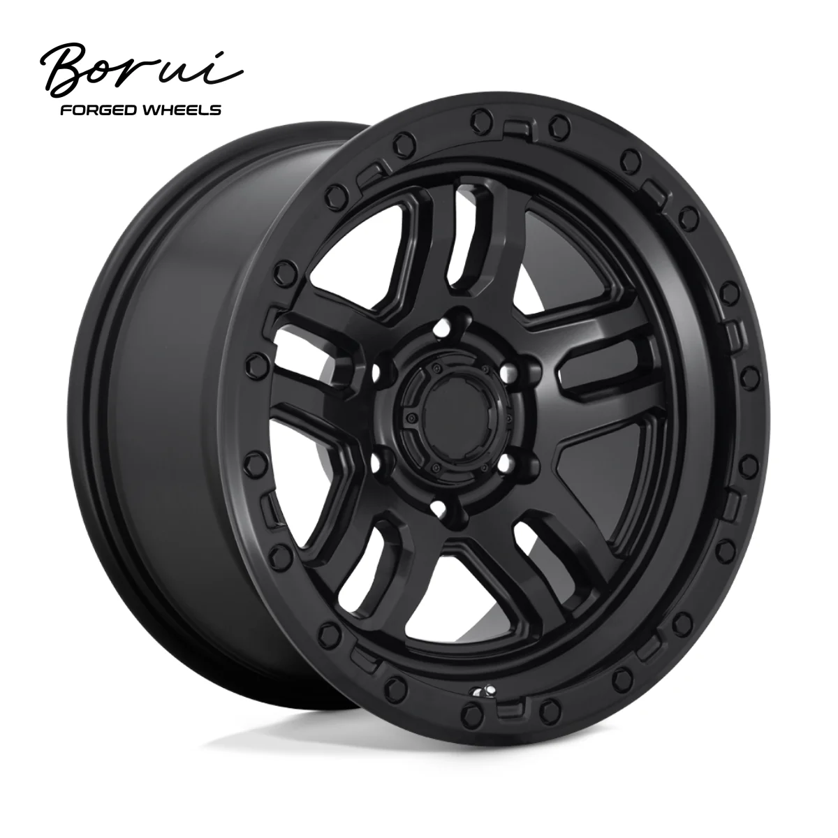 Borui Forged Wheels High Quality Custom Forged For Toyota Landcruiser Car Alloy Rims Luxury Design New Condition Matte Black