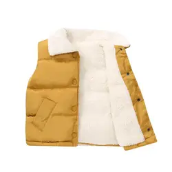 Baby Girl Winter Clothes Fashion Cotton Kids Baby Vest Top Waistcoats Printed Spring Autumn Outerwear Children Warm Vest Coat