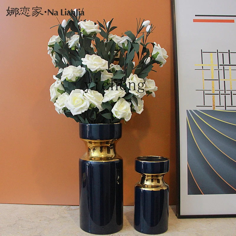 

ZYA light luxury vase ornament, living room flower arrangement, simple modern home dining table