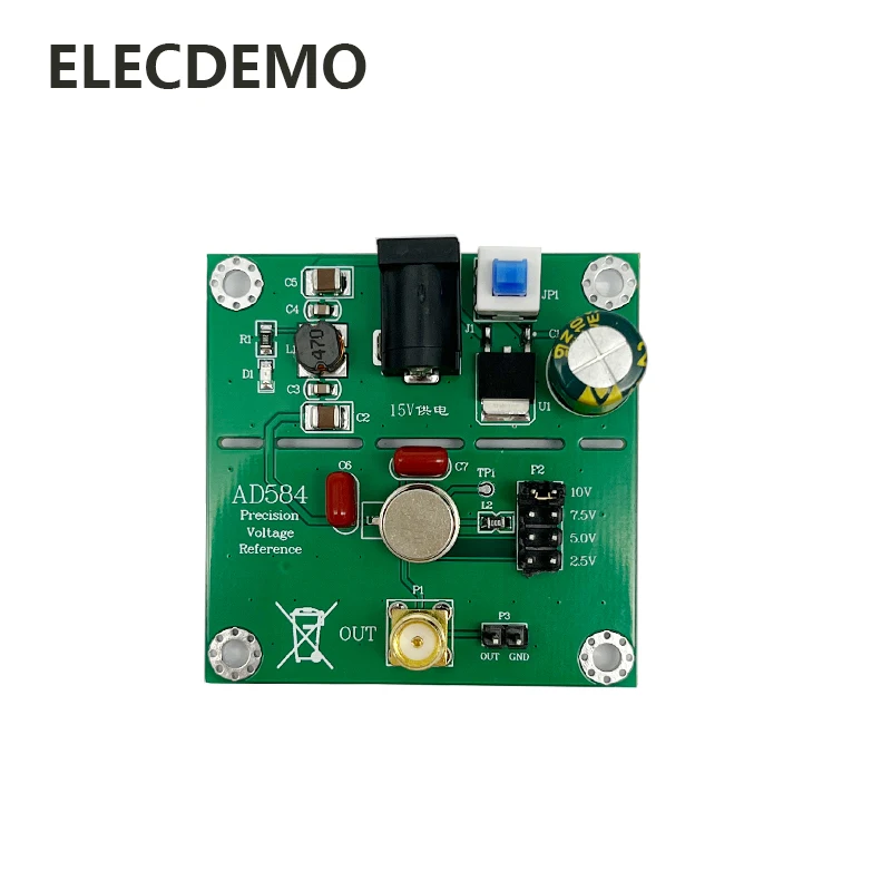 

AD584 module Voltage Reference 2.5V/5V/7.5V/10V High Precision Reference Voltage Source Calibration function demo board