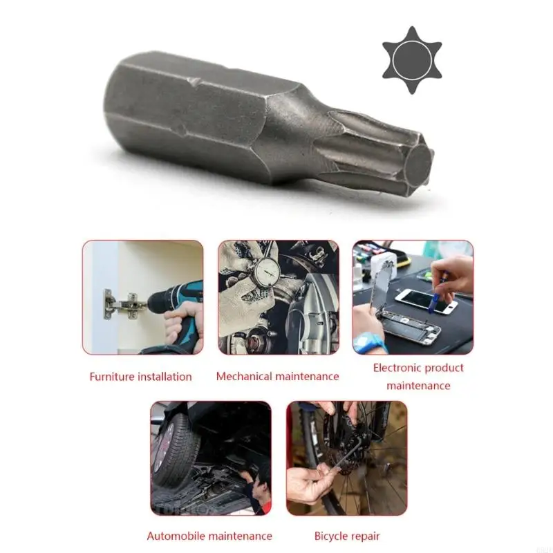25mm T25 Magnetic Torx Screwdriver Bit Hex Shank Electric Screw Driver Bit Replacement For Power Household Hand Tool - Image 4