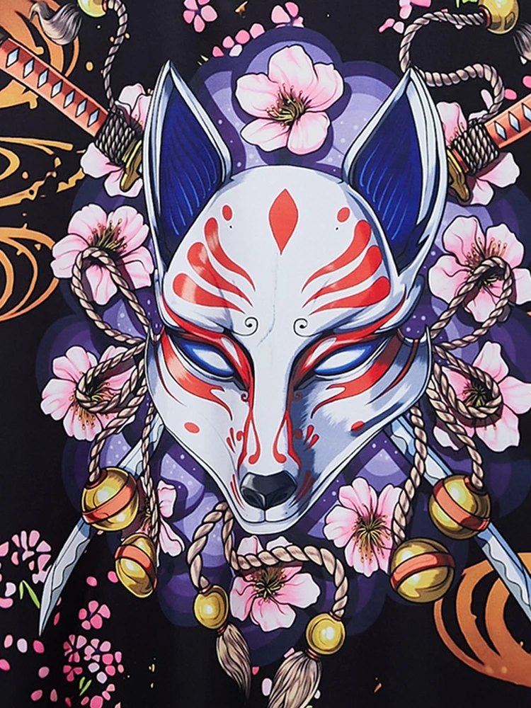 سترة يابانية آسيوية يوكاتا رجل هاراجوكو ملابس تنكرية كرتونية شرقية كيمونو عرقي ذكر الساموراي زي امرأة قماش الشاطئ #3