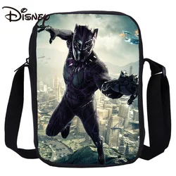 MINISO Disney Marvel Hero Black Panther bolsa de mensajero de hombro para niños, mochilas escolares para niñas