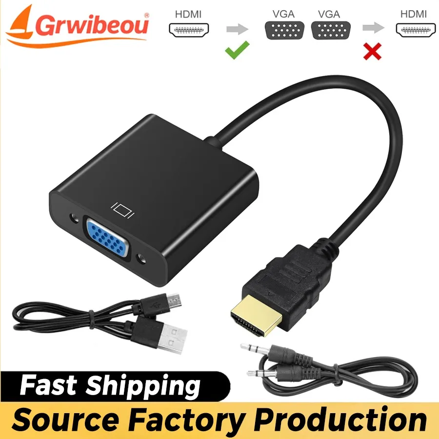 yZ[z1080P HDMI ݊ VGA A_v^Ro[^ PS4 fXNgbv PC bvgbv TV j^[vWFN^[Rs[^pI[fBIdt