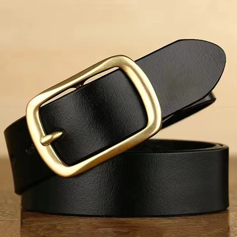 New Men Leather Belt Waist Vintage Fashion Men Business Belt Middle Youth Versatile Pants Soft Belt