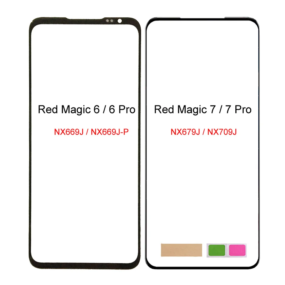 Touch Screen Panel for ZTE Nubia Red Magic 6 Pro NX669J, for ZTE Nubia Red Magic 7 Pro NX709J NX679J,Front Glass Touch Panel