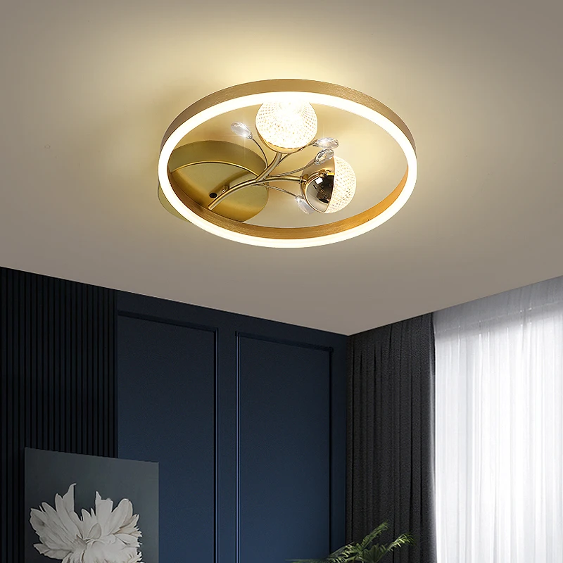 Bedroom light Nordic light luxury creative personality master bedroom simple modern warm room ceiling lighting