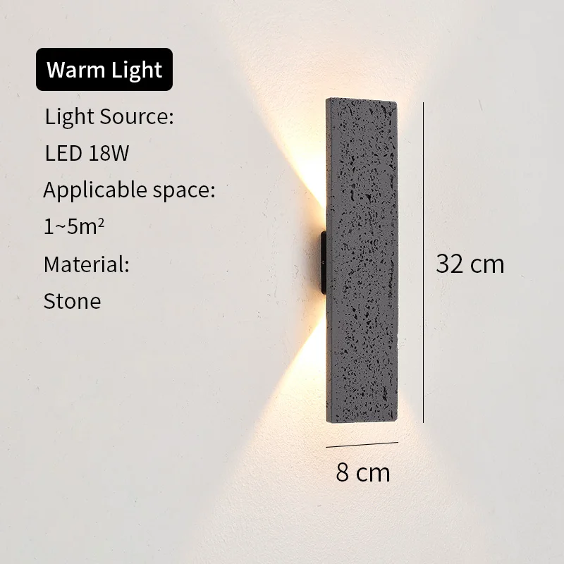LED Outdoor Porch Wall Sconces Aluminum Exterior Wall Light Fixtures IP65 Waterproof Lamp for House Patio Doorway Garage Decorat